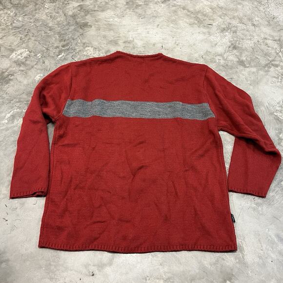 Mens Vintage Sean John Spell Out Sweater Red Size 2XL XXL Hip Hop - Picture 4 of 6